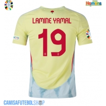 Camisa de time de futebol Espanha Lamine Yamal #19 Replicas 2º Equipamento Europeu 2024 Manga Curta
